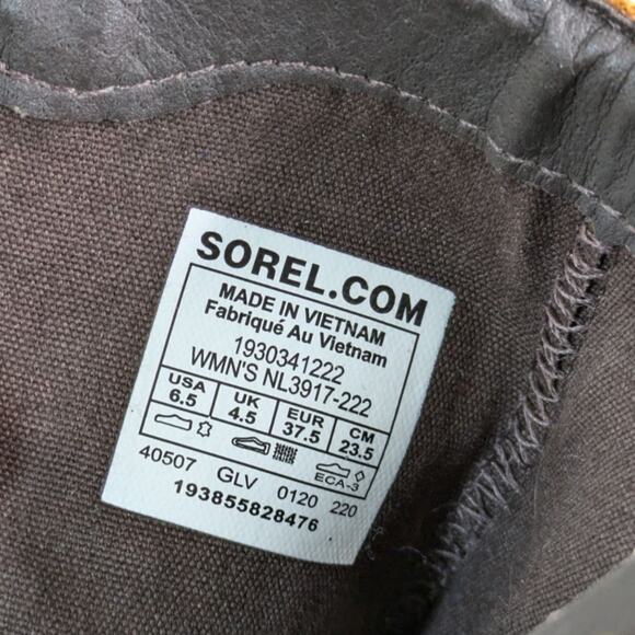 Sorel Cate Chelsea Ankle Booties Womens 6.5 Brown Nubuck Leather Boots NL3917-22 - Picture 9 of 12